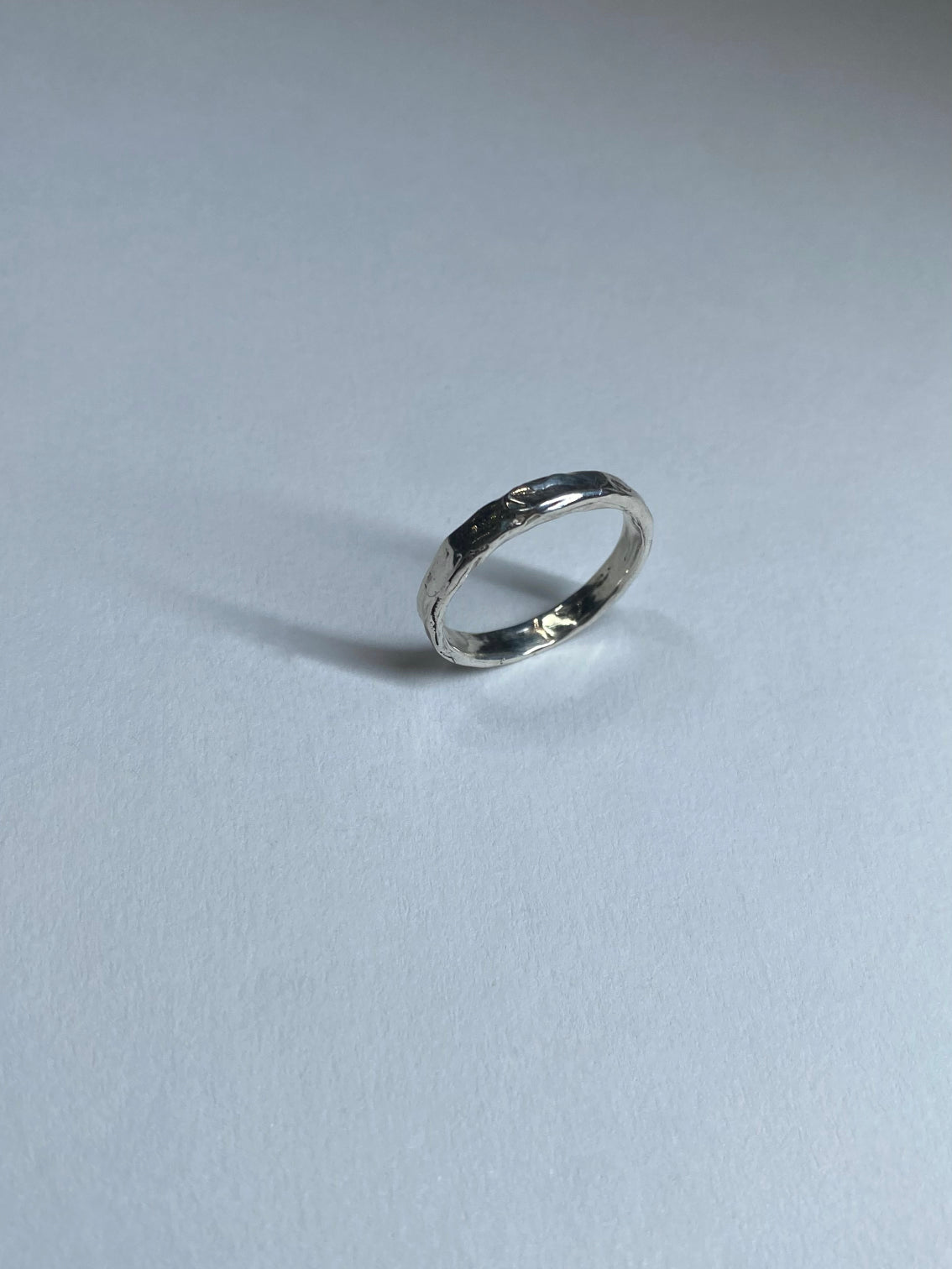 Thin Molten Band Ring