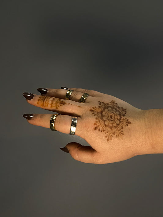 Wide Molten Band Ring