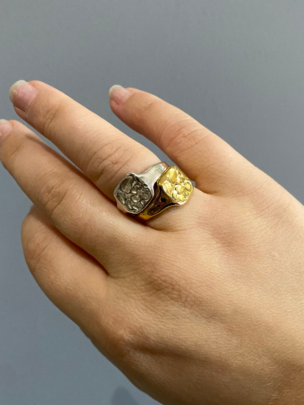 Square Molten Signet Ring