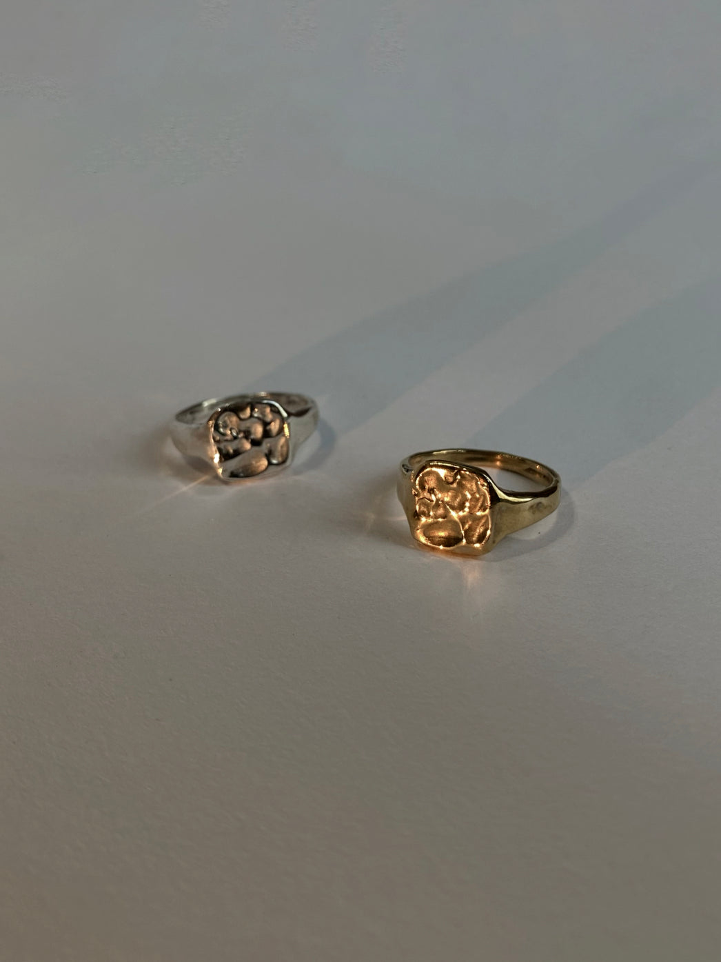 Square Molten Signet Ring