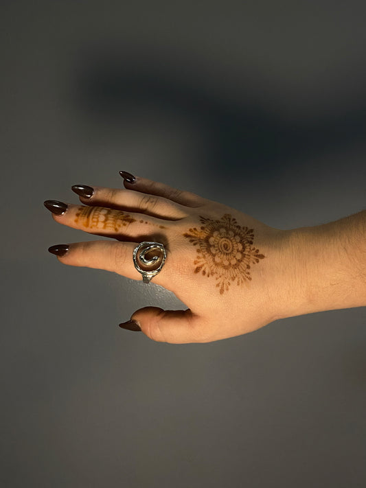 Large Spiral Ring