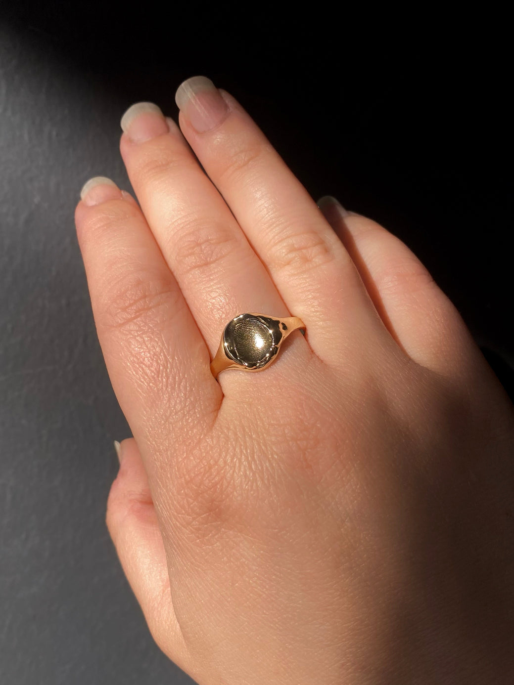 Fingerprint Signet Ring
